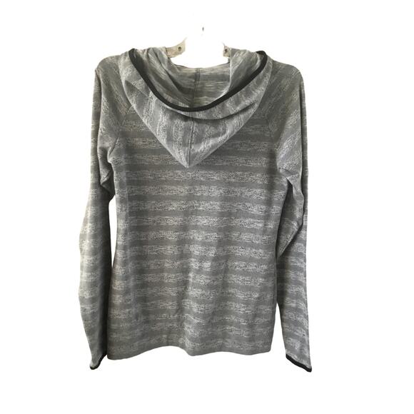 Columbia Wannacut Ridge EXS Full Zip Hoodie Striped Gray Size Small - Picture 2 of 3